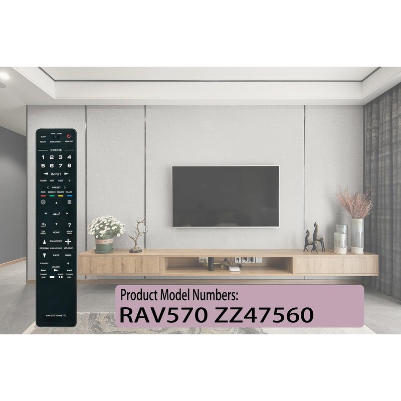 RAV570 ZZ47560 Replacement Remote fit for Yamaha Network AV Receiver