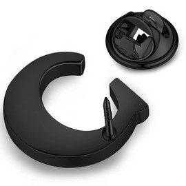 HONEY BEAR 1 Piece Letter Brooch Pins A to Z for Men/Women Suit Shirt, Business Wedding Gift, Black, Copper