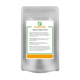 500 g | Magnesium Bisglycinat Pulver | Nahrungsergänzungsmittel | Pulver | Magnesium | Buxtrade