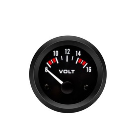 Linkong 12v 2In 52mm Volt Voltage Universal Pointer Meter Gauge Voltmeter Car Auto Measure Range 8-16v LED Light dial