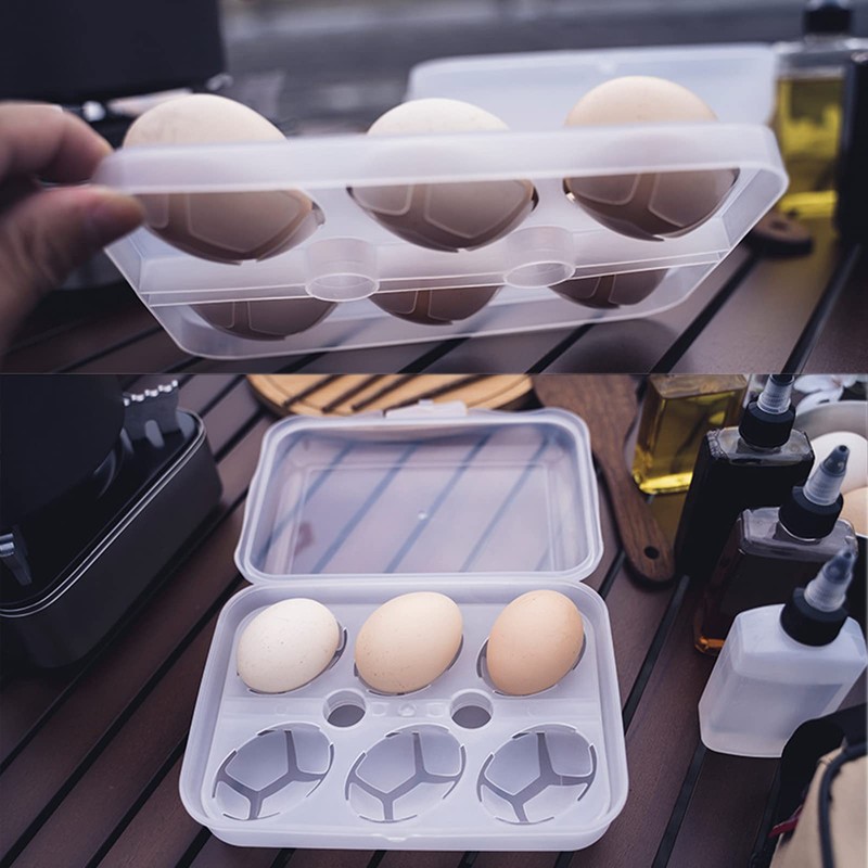 RoseFlower Pack of 2 Egg Box, 6 Eggs, Egg Transport