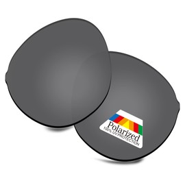 Bwake Replacement Lenses for Oakley Spindrift Sunglasses OO9474 - Dark Black POLARIZED