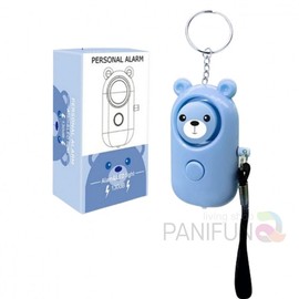 Blue Portable Personal Safety Alarm for Kids Women's Self-Defense