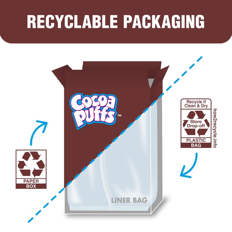 Cocoa Puffs, Chocolatey Breakfast Cereal, Made with Whole Grain, Mega