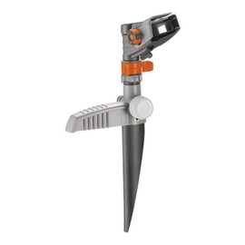 Gardena Comfort Impulse, Circular and Sector Sprinkler (on Spike) Action: Large Area Sprinkler For Watering Larger Areas From 75 To 490 m², Continuous Range Setting Up To 12.5 Metres (8142-20), Single, standard