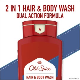 Old Spice High Endurance Hair & Body Wash for Men, Crisp Scent, 30 FL OZ (Pack of 4)
