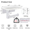 Gypie Brushed Nickel Toilet Paper Holder with Natural Marble Shelf,