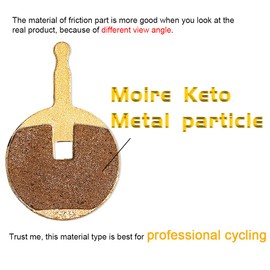 ZALOPA 2 pairs full set BB5 Brake Pads Bicycle Disc Compatible MERIDA GIANT Avid Mechanical and Promax DSK-710 FLJ Akiho DD Evolution UBGO MTB Bikes metal full Metallic (L15)