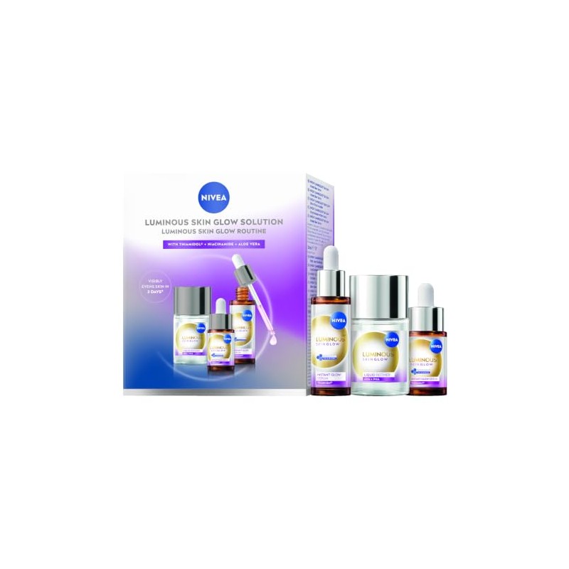 NIVEA Luminous630 Skin Glow Set, Face Care Set with Moisturising