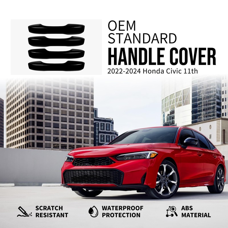 Door Handle Cover Compatible with Honda Civic 2022-2025 11th Gen,