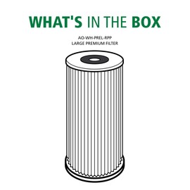 AO Smith 4.5"x10" 40 Micron Sediment Water Filter Replacement Cartridge - For Whole House Filtration Systems - AO-WH-PREL-RPP