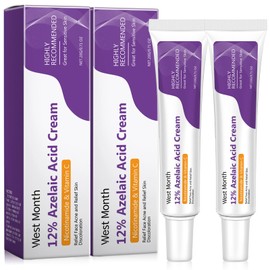 Azelaic Acid Serum, Azelaic Acid 12% Face Serum, Against Redness, Anti Pimples and Nodules, for Sensitive Skin, Brightens Pimples on Brightened Pimples, Purple-2
