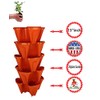 Mr. Stacky 5-Tier Strawberry Planter Pot, 5 Pots
