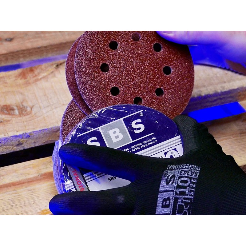 SBS Velcro Sanding Discs, Diameter 125 mm, Various Grits, Choice