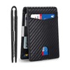 Men's Carbon Fiber Pattern Wallet, Ultra-thin Minimalist Multi Card Slot