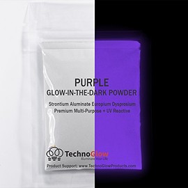 Purple Glow in The Dark & UV Reactive Pigment Powder - 1 Kilogram