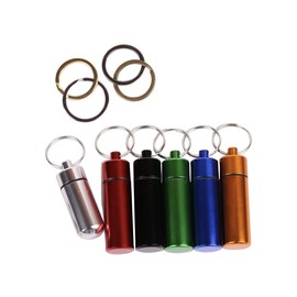 Rwnjump Pill Container Keychains are suitable for decorative pendants for backpacks, shoulder bags, travel bags, key chains, wallets, etc(Pill box keychain - Set of 6)