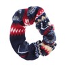 Girls Aztec Hair Scrunchy-Blue
