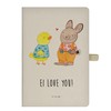 Mr. & Mrs. Panda DIN A5 Baumwoll Notizbuch Ostern Freundschaft