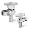 (Pack of 2) Seelink Pex Crimp 1/4 Turn Angle Stop