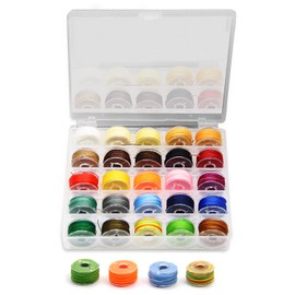OMIGA 25 Rolls Waxed Cotton Cord 250 m x 0.55 mm Waxed Cord Satin Cord for Jewellery Making Wax Thread Cotton Cord Jewellery Band Cord Hand Sewing Thread (25 Colours)