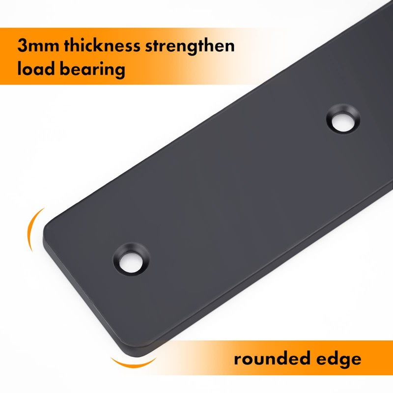 Shelf Brackets Heavy Duty, 45mm Thick L Shape Right Angle