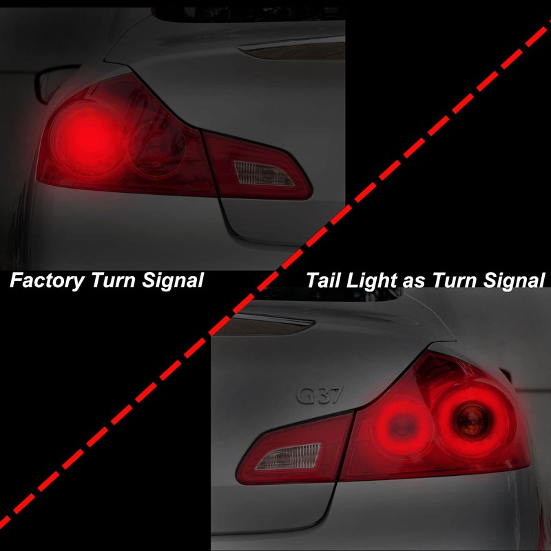 DUNTUO Módulo LED de cola como giro compatible con Infiniti
