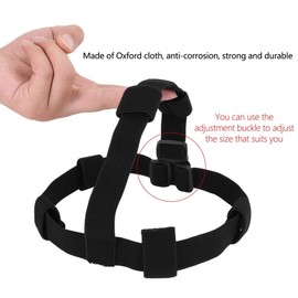 MiOYOOW Head Lamp Strap, Head Strap Mount Holder Elastic Headlight Holder Strap Hands Free Flashlight Headband for Flashlight with a Diameter of 1.8-3.3cm