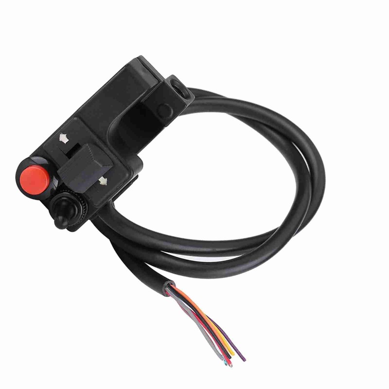 22mm Motorcycle ATV Handlebar Headlight Push Horn Turn Switch for