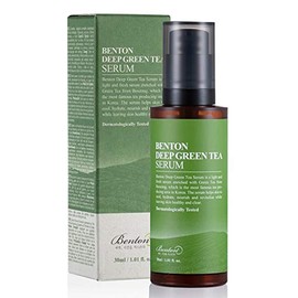 BENTON Deep Green Tea Serum 30ml (5.07 fl. Oz.) - Nourishing and hydrating facial serum for oily and sensitive skin, soothing and brightening