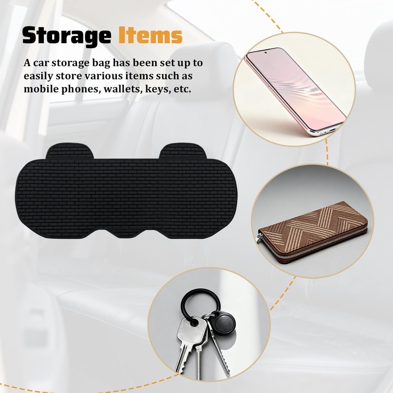 Zpana Car Back Seat Cover, Non-Slip Vehicle Rear Seat Bottom