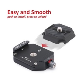 FALCAM F38 Quick Release Kit V1, Plate for DSLR/Mirroless Camera Compatible with Arca Swiss and Clamp for Tripod/Stablizer/Gimbal/Slider-2268