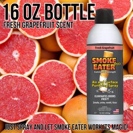 Smoke Eater Pro 16 Ounces Commercial Strength Fabric Odor Eliminator - Eradicates the Toughest Odors from any Apartment, Airbnb, Car - No More Smoke or Bad Food Smells Left Behind