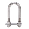 12x130mm Marine Bow Stern Eye U Bolt with Adjustable Screw