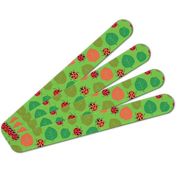 Lots of Ladybugs and Leaves Pattern Double-Sided Nail File Emery