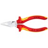 Knipex Needle-Nose Combination Pliers chrome-plated, insulated with multi-component grips, VDE-tested