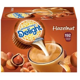 International Delight Coffee Creamers Singles 192ct - Choose - Vanilla, Hazelnut, Macchiato, Original - Hazelnut