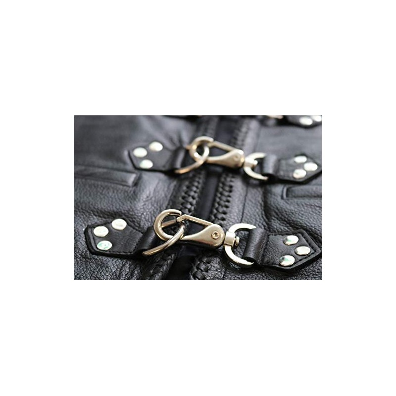 MDM Leather Vest Buckle Fastener for Retrofitting (Set of 3),