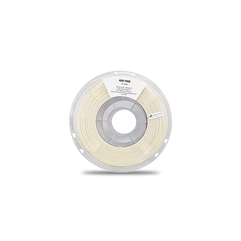 R QIDI TECHNOLOGY S-White Support Filament 1.75 mm 1Kg Spool,White,Quick