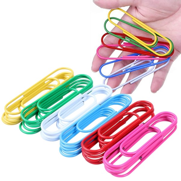 Copeflap Zem Clips, Extra Large, Color, Paper Clips, 3.9 inches