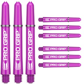 Target Darts 3 Sets of Purple Pro Grip Dart Shafts Medium - 9 Dart Shafts Total
