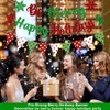 Pre-Strung Be Merry Christmas Decorations Banner Happy Holidays Party Red