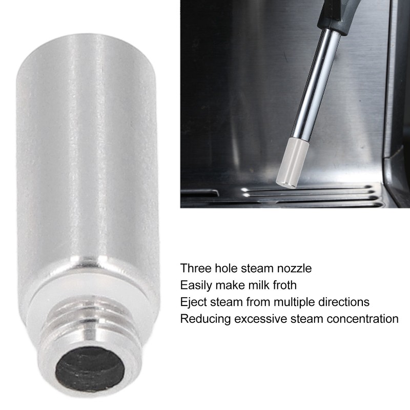 Coffee Machine Steam Nozzle 3 Holes Stainless Steel Milk Foam