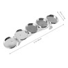 Hohopeti 5pcs Hair Clip Bezel Tray for Jewelry Making Round