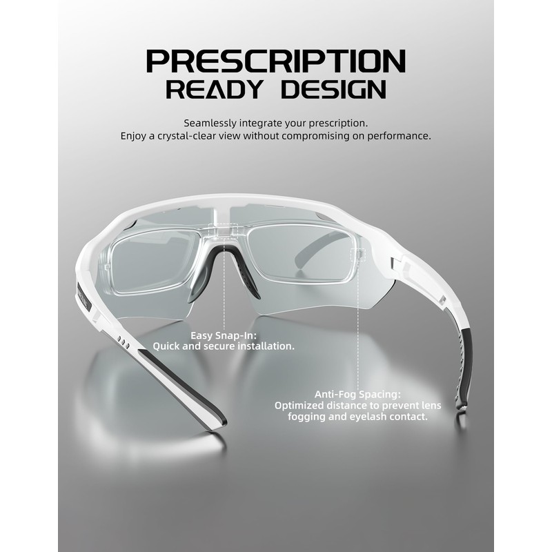 Innerking Photochromic Cycling Glasses for Men and Women, Bike Glasses