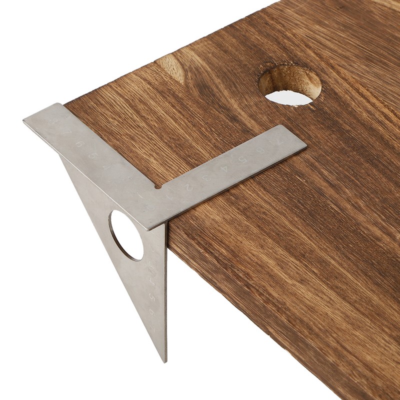 Square Layout Triangular Ruler Stainless Steel 90° 45° Woodworking Measuring