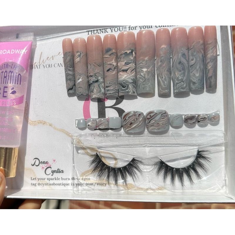 Gloria High Gloss Long-lasting press on nails - Size: S