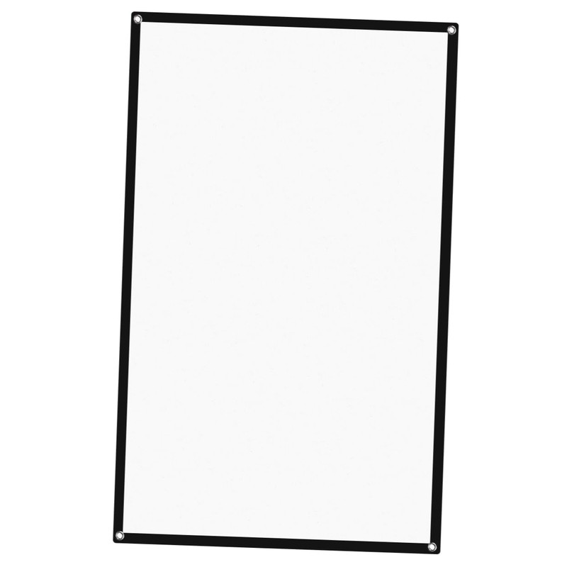 KOMBIUDA 3pcs Folding Projector Screen Portable Projection Curtain for Indoor