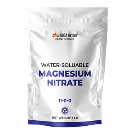 Boca Hydro Magnesium Nitrate Water Soluble Plant Food for All Plants, Vegetables, Flowers and Trees. 11-0-0 (1 Lb)