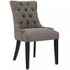 Hawthorne Collections 20.5" Modern Fabric Dining Side Chair in Granite